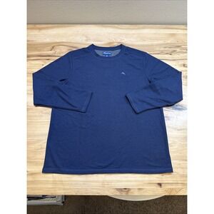 Tommy Bahama Men's Size Large Blue Casual Daily Comfort Long Sleeve Shirt
